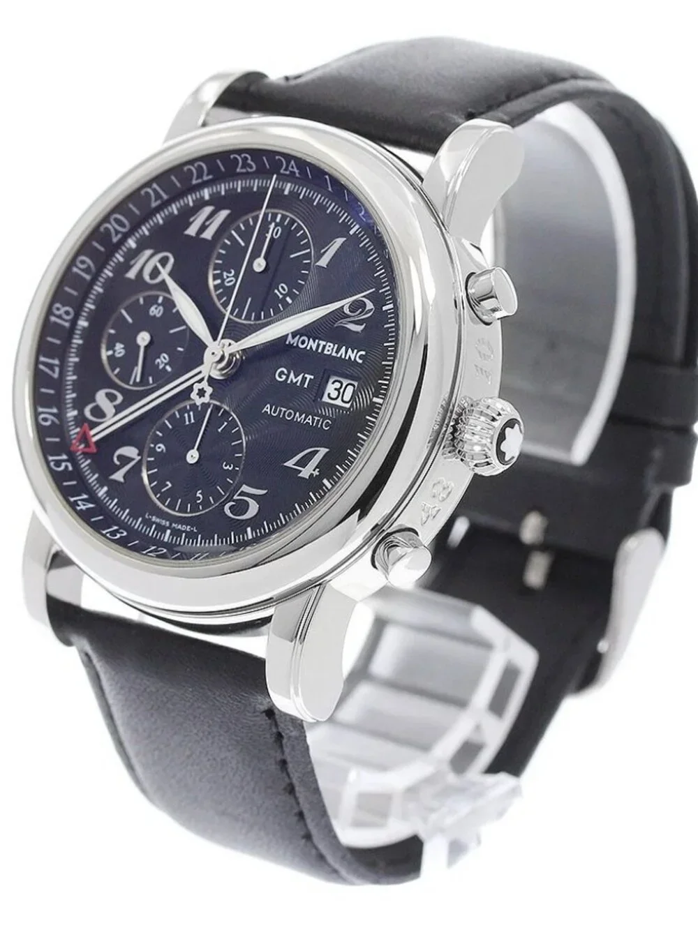 MONTBLANC Meistersteck 7067 GMT date chronograph Automatic Men's Watch_970922